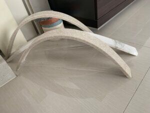 modified acrylic solid surface bending